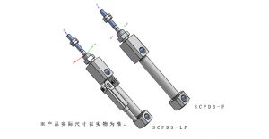 CKD筆形氣缸SCPD3-F 雙作用 微速型