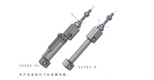 CKD筆形氣缸SCPD3-O 雙作用 低速型